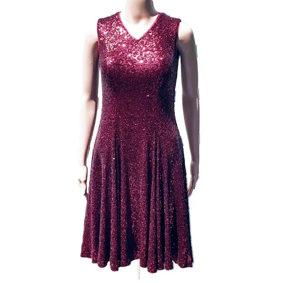 open lace back dress Size 12 Kanali K 1881 Cranberry Bridesmaid Dress – Bridal Sense main image 0